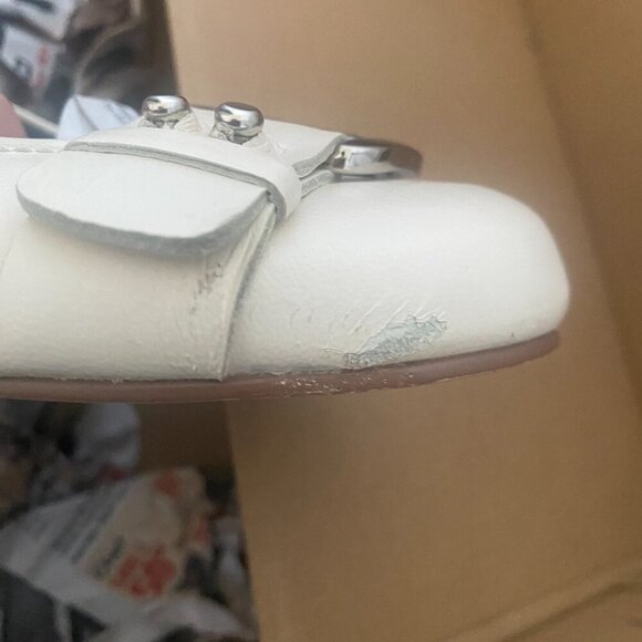 VIANNI COLLECTION White Wedge Heels Office Business Work Shoes Women's Size 10 - Picture 10 of 10